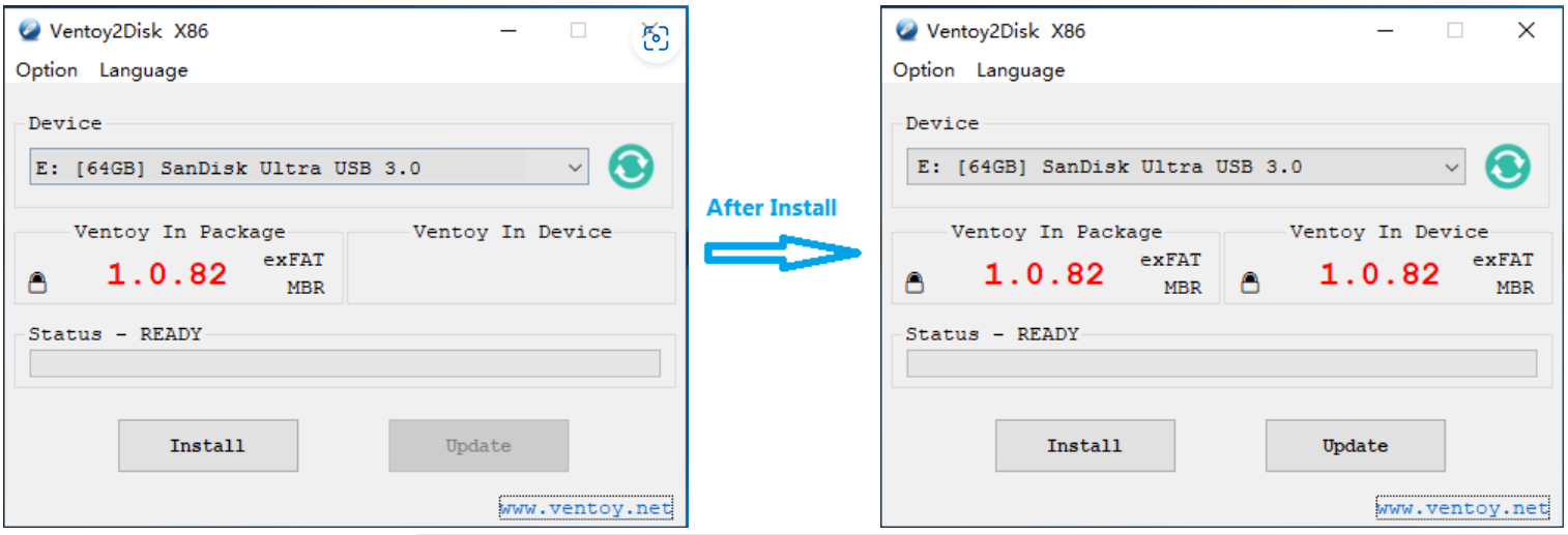 Ventoy USB preparation